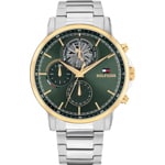 Tommy Hilfiger Stewart Day Date Silbrig / Grün