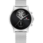 Tommy Hilfiger Stewart Day Date Silvery / Black 40mm  - 1710749