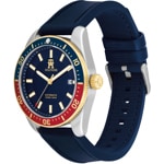 Tommy Hilfiger TH85 Automatic Date Bleu / Argenté - 1792141