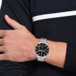 Tommy Hilfiger TH85 Chronograph Silbrig / Schwarz  - 1792156