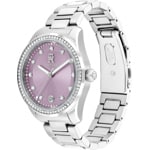 Tommy Hilfiger TH85 Crystals Date Silver / Purple - 1782793