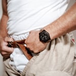 Trauffer Chrono Schwarz / braunes Leder mit Chüehli - TR-SP-02-NL-20