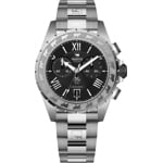 Trauffer Chrono Schwarz / Edelstahl