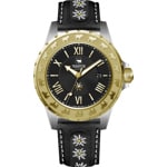 Trauffer Ladies Two-tone / Black leather with edelweiss