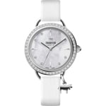 Trauffer Femmes Argenté / Blanc avec un charm en forme de vache - TR-CH-01-SL-01