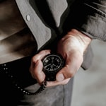 Trauffer Taschenuhr Schwarz - TR-TU-02-NK-02