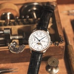 Union Glashütte 1893 Johannes Dürrstein Edition Mondphase Handaufzug Leder - D007.458.16.017.00