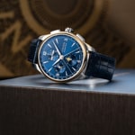 Union Glashütte Belisar Chronographe Phases de Lune Bicolore Bleu 42mm - D907.425.46.047.01