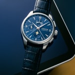 Union Glashütte Belisar Chronographe Phases de Lune Bleu 42mm - D014.425.16.047.01