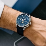 Union Glashütte Belisar Chronographe Phases de Lune Bleu 42mm - D014.425.16.047.01