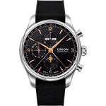 Union Glashütte Belisar Chronographe Phases de Lune Noir - Version Anglaise