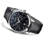 Union Glashütte Noramis Chronograph Automatik Schwarz / Leder - D008.427.16.057.00