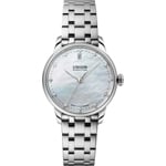 Union Glashütte Seris Date Automatique Nacre Blanche / Acier inoxydable