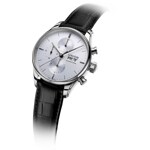 Union Glashütte Viro Chronographe Automatique Argenté / Cuir noir - D011.414.16.031.00