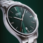 Union Glashütte Viro Date 39mm Automatic Green / Stainless steel - D017.407.11.091.00