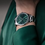 Union Glashütte Viro Date 39mm Automatic Green / Stainless steel - D017.407.11.091.00