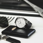 Union Glashütte Viro Datum 41mm Automatique Argenté / Cuir noir - D011.407.16.031.00