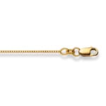 Diamondized Box Chain 750/18 K Yellow Gold 0,9mm