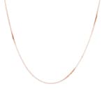 Box Chain 750/18 K Red Gold 0.9mm