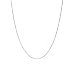 Venezianerkette 8-fach diamantiert 750/18 K Weissgold 1.1mm