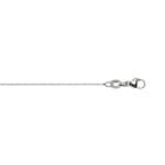 Venezianerkette diamantiert 750/18 K Weissgold 0.6mm