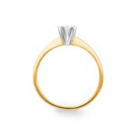 Engagement Ring 750/18 K Yellow Gold with Diamond 0.21 ct H/vs - PR08706-01-GG