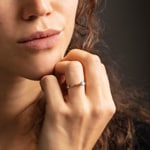 Engagement Ring 750/18 K Yellow Gold with Diamond 0.21 ct H/vs - PR08706-01-GG