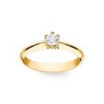 Verlobungsring 750/18 K Gelbgold mit Diamant 0.29 ct H/si - SO-075392-5-GG