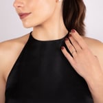 Bague de fiançailles or jaune 750/18 ct avec diamant 0.41 ct H/si - SO-082186-40-GG