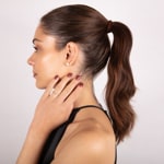 Bague de fiançailles or jaune 750/18 ct avec diamant 0.51 ct H/si - SO-082189-50-GG