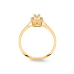 Engagement Ring 750/18 K Yellow Gold with Diamonds 0.16 ct. H/si - SO-101281-GG