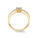 Verlobungsring 750/18 K Gelbgold mit Diamanten 0.24 ct H/si - RI-54441-GG