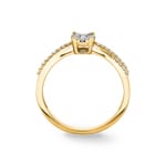 Engagement Ring 750/18 K Yellow Gold with Diamonds 0.25 ct H/si - RI-54561-GG