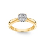 Verlobungsring 750/18 K Gelbgold mit Diamanten 0.33 ct H/si by CHRISTIAN - SO-69534-GG