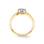 Engagement Ring 750/18 K Yellow Gold with Diamonds 0.33 ct H/si by CHRISTIAN - SO-69581-GG