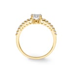 Verlobungsring 750/18 K Gelbgold mit Diamanten 0.33 ct H/si - RI-54361-GG