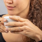 Verlobungsring 750/18 K Gelbgold mit Diamanten 0.33 ct H/si - RI-54361-GG