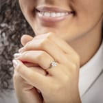 Verlobungsring 750/18 K Gelbgold mit Diamanten 0.33 ct H/si - RI-69579-GG