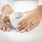 Verlobungsring 750/18 K Gelbgold mit Diamanten 0.34 ct H/si - RI-69585-GG