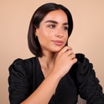 Bague de fiançailles or jaune 750/18 ct avec diamants 0.38 ct H/si - CG131