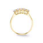 Engagement Ring 750/18 K Yellow Gold with Diamonds 0.42 ct H/si - SO-071660-GG