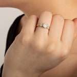 Verlobungsring 750/18 K Gelbgold mit Diamanten 0.50 ct H/si by CHRISTIAN - SO-69175-GG