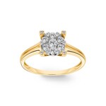 Engagement Ring 750/18 K Yellow Gold with Diamonds 0.50 ct H/si by CHRISTIAN - SO-69309-GG