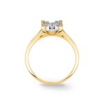 Engagement Ring 750/18 K Yellow Gold with Diamonds 0.50 ct H/si by CHRISTIAN - SO-69309-GG