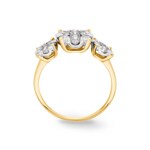 Engagement Ring 750/18 K Yellow Gold with Diamonds 1.00 ct H/si by CHRISTIAN - SO-69178-GG