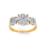Engagement Ring 750/18 K Yellow Gold with Diamonds 1.00 ct H/si by CHRISTIAN - SO-69178-GG