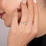 Bague de fiançailles or jaune 750/18 ct avec diamants 1.03 ct H/si - SO-071739-20-GG