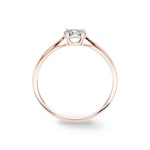 Bague de fiançailles or rosé 750/18 ct avec diamants 0.15 ct H/si by CHRISTIAN - SO-69342-RG