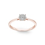 Bague de fiançailles or rosé 750/18 ct avec diamants 0.15 ct H/si by CHRISTIAN - SO-69342-RG