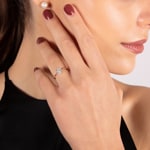 Engagement Ring 750/18 K Rose Gold with Diamonds 0.25 ct H/si by CHRISTIAN - SO-69628-RG